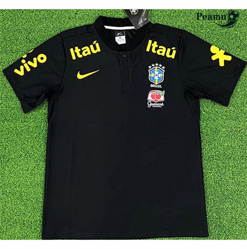 Maglia Calcio Brasile Formazione Nero 2022-2023