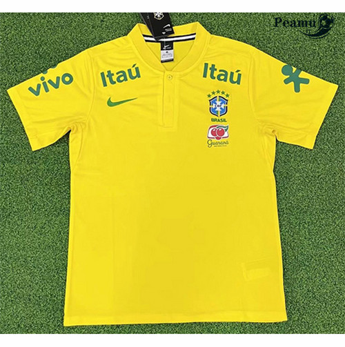 Maglia Calcio Brasile Formazione Giallo 2022-2023