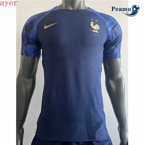 Maglia Calcio Player Francia Formazione blu 2022-2023