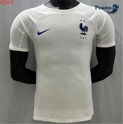Maglia Calcio Player Francia Formazione Bianco 2022-2023