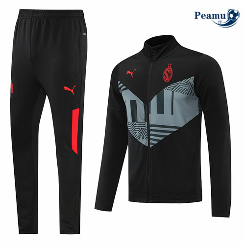 Tuta Calcio - Giacca AC Milan Nero 2022-2023 pit059