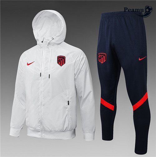 Giacca A Vento Atletico Madrid Bianco 2022-2023 pit029