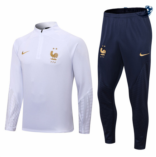Tuta Calcio Francia Bianco 2022-2023 pit046