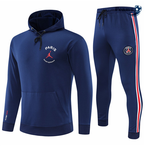 Tuta Calcio - Felpa con cappuccio Paris PSG blu navy 2022-2023 pit040