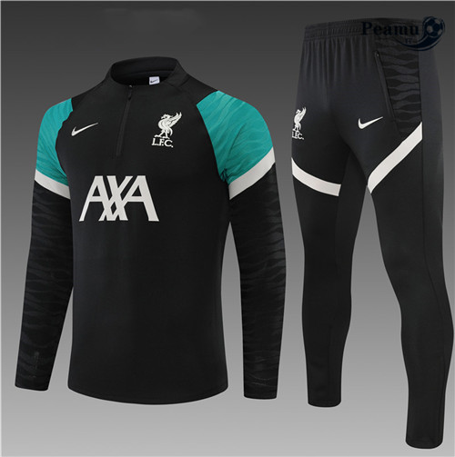 Tuta Calcio Bambino Liverpool Nero 2022-2023 pit076
