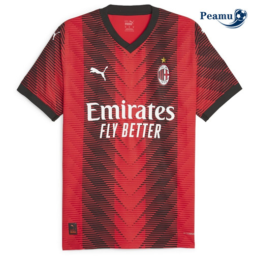 peamu Maglia Calcio AC Milan Prima Rosso 2023-2024 PA2381