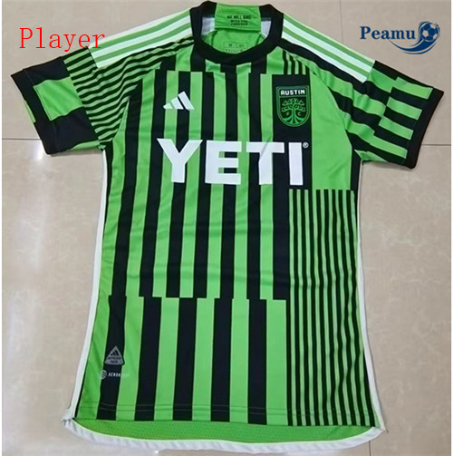 peamu Maglia Calcio Player Austin Prima Verde 2023-2024 PA2116