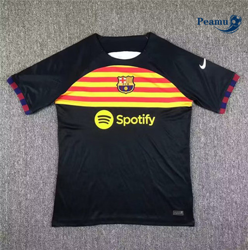 peamu Maglia Calcio Barcellona Nero 2023-2024 PA2232