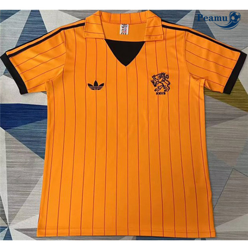 peamu Maglia Calcio Classico Maglie Paesi Bassi Prima 1974-1984 PA2222