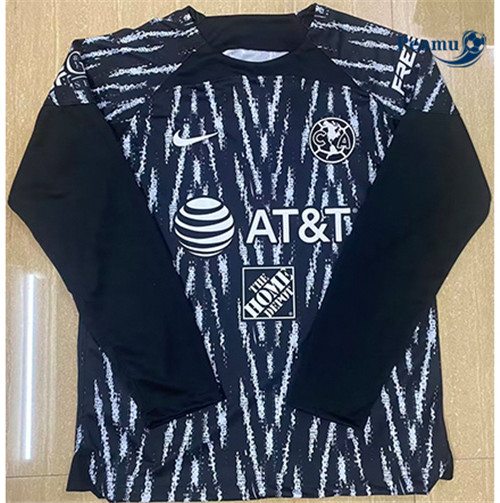 peamu Maglia Calcio Club America Portiere Manica lunga Nero 2023-2024 PA2199
