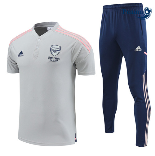 peamu Maglia Calcio Kit Maglia Formazione Arsenal + Pantaloni Grigio 2022-2023 PA2558