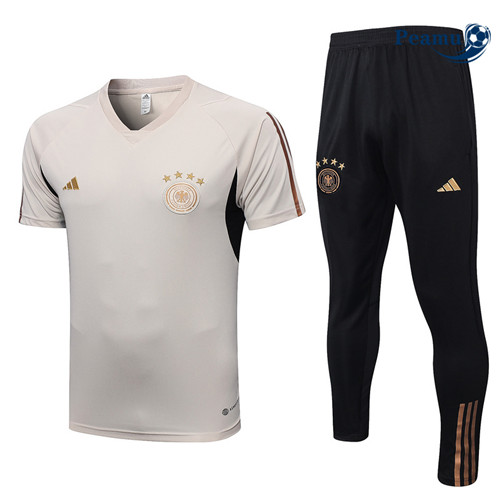 peamu Maglia Calcio Kit Maglia Formazione Germania + Pantaloni abricot 2022-2023 PA2496