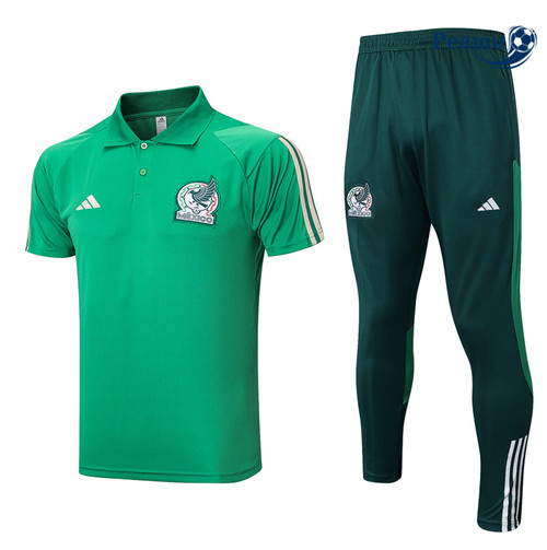 peamu Maglia Calcio Kit Maglia Formazione Messico + Pantaloni vert 2023-2024 PA2546