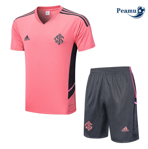 peamu Maglia Calcio Kit Maglia Formazione SC Internacional + Pantaloncini Rosa 2022-2023 PA2441