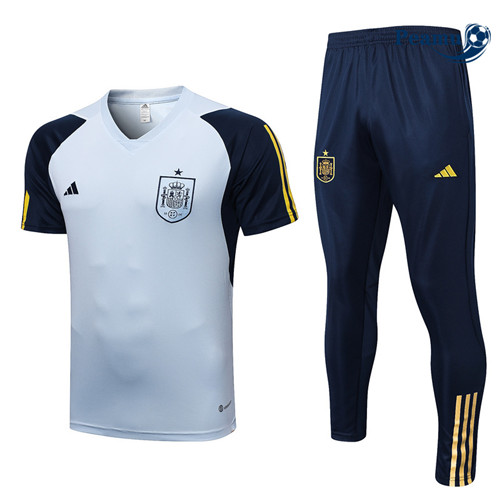 peamu Maglia Calcio Kit Maglia Formazione Spagna + Pantaloni Blu 2022-2023 PA2530