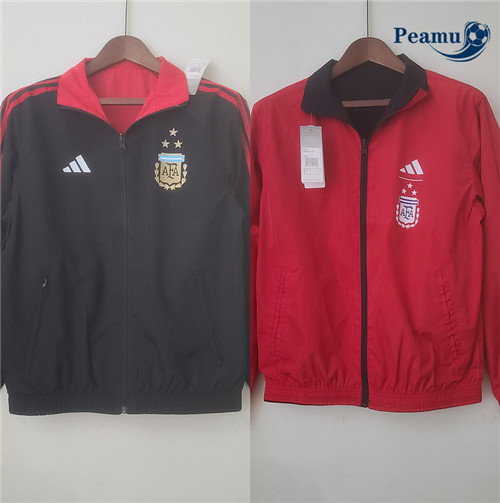 peamu Maglia Calcio Giacca A Vento Argentina Nero 2022-2023 PA2923