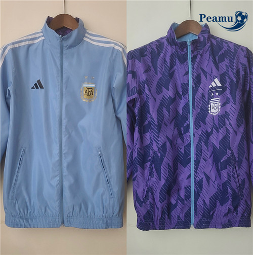 peamu Maglia Calcio Giacca A Vento Argentina Blu 2022-2023 PA2924