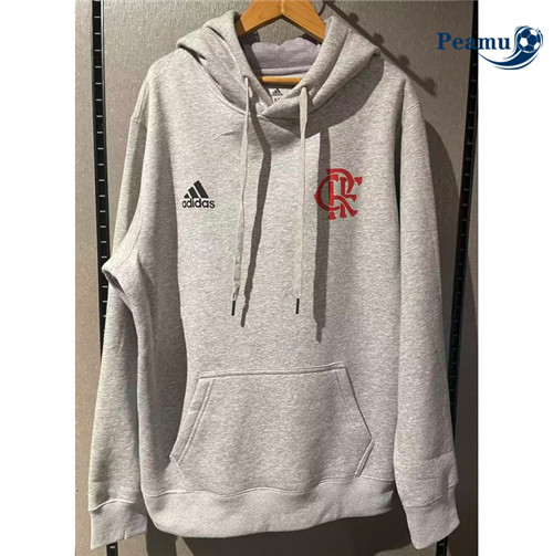 peamu Maglia Calcio Giacca Con Cappuccio Flamengo Grigio 2022-2023 PA2900