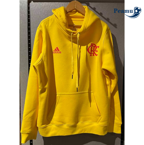 peamu Maglia Calcio Giacca Con Cappuccio Flamengo Giallo 2022-2023 PA2901