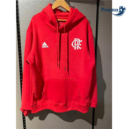 peamu Maglia Calcio Giacca Con Cappuccio Flamengo Rosso 2022-2023 PA2903