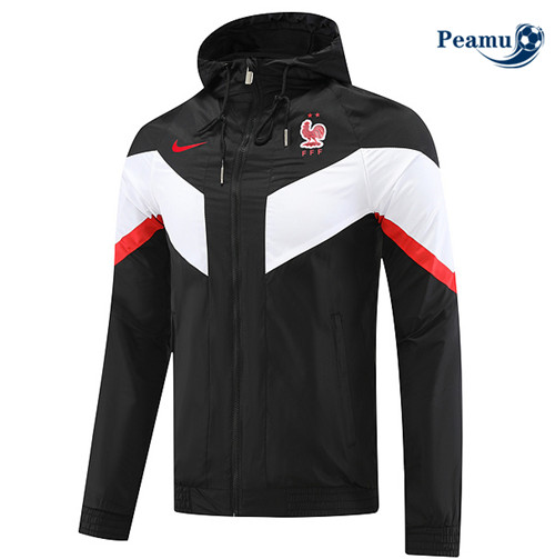 peamu Maglia Calcio Giacca A Vento Francia Nero 2022-2023 PA2944