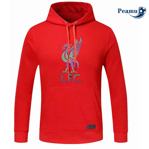 peamu Maglia Calcio Giacca Con Cappuccio Liverpool Rosso 2022-2023 PA2955