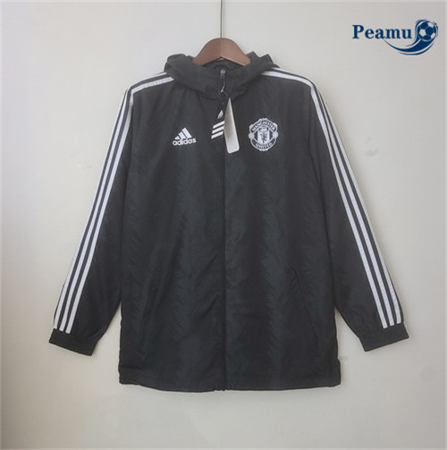 peamu Maglia Calcio Giacca A Vento Manchester United Nero 2022-2023 PA2960