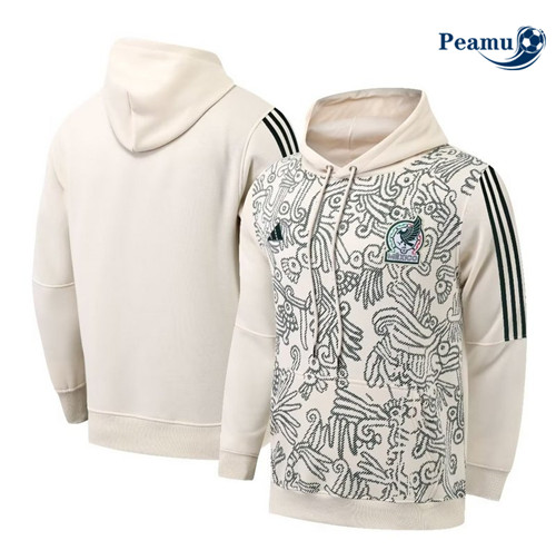 peamu Maglia Calcio Giacca Con Cappuccio Messico abricot 2022-2023 PA2947