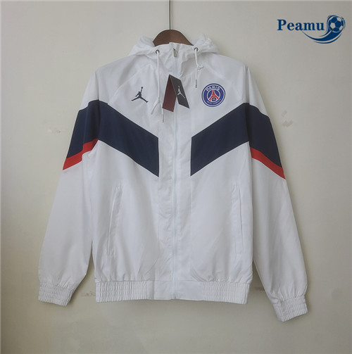 peamu Maglia Calcio Giacca A Vento Paris PSG Bianco 2022-2023 PA2912