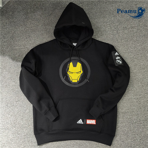 peamu Maglia Calcio Giacca Con Cappuccio Real Madrid Nero 2022-2023 PA2909