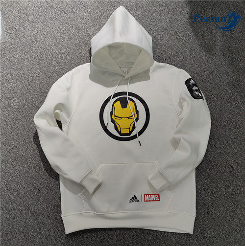peamu Maglia Calcio Giacca Con Cappuccio Real Madrid Bianco 2022-2023 PA2911