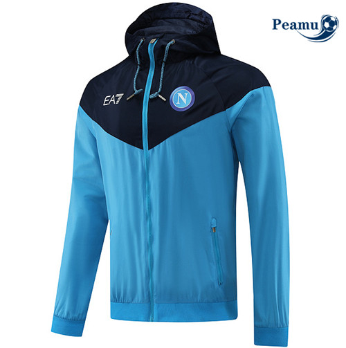 peamu Maglia Calcio Giacca A Vento SSC Napoli Blu 2022-2023 PA2962