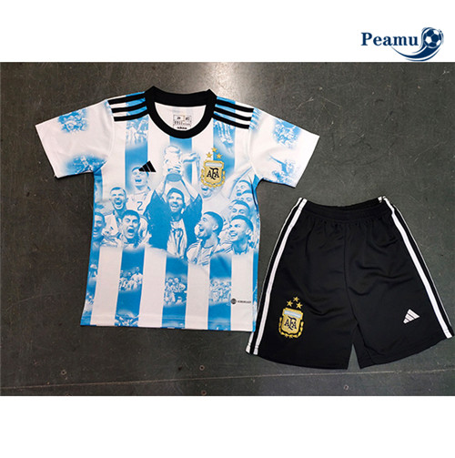 peamu Maglia Calcio Argentina Bambino 3-star All-Star 2023-2024 PA2292