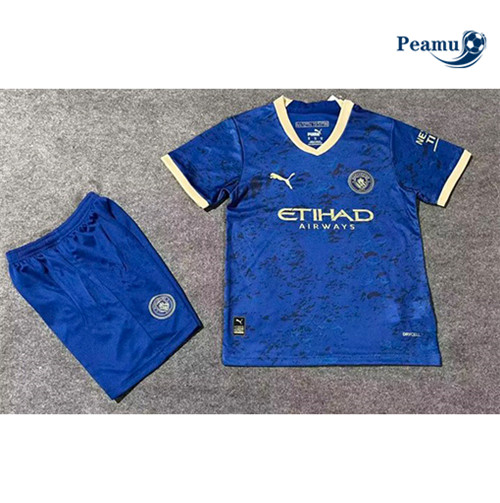 peamu Maglia Calcio Manchester City Bambino Memoriale 2022-2023 PA2305