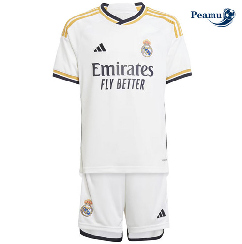 peamu Maglia Calcio Real Madrid Bambino Prima 2023-2024 PA2282