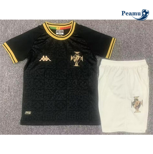 peamu Maglia Calcio Vasco Bambino Prima Nero 2022-2023 PA2276