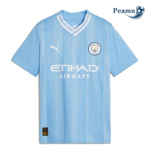 peamu Maglia Calcio Manchester City Prima 2023-2024 PA2366