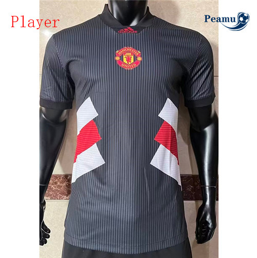 peamu Maglia Calcio Player Manchester United edizione edizione Nero 2023-2024 PA2370