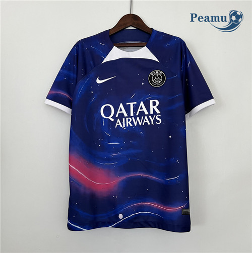 peamu Maglia Calcio Paris PSG Viola 2023-2024 PA2252