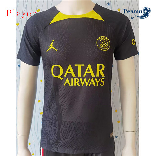 peamu Maglia Calcio Player PSG Formazione Nero/Gallo 2023-2024 PA2260