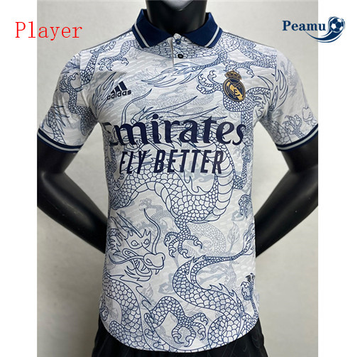 peamu Maglia Calcio Player Real Madrid Dragon Bianco 2023-2024 PA2247