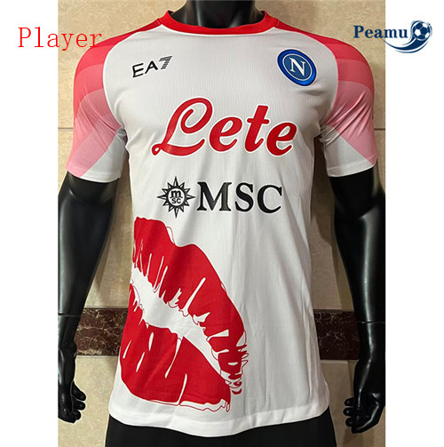 peamu Maglia Calcio Player SSC Napoli amoureux des lèvres 2022-2023 PA2393