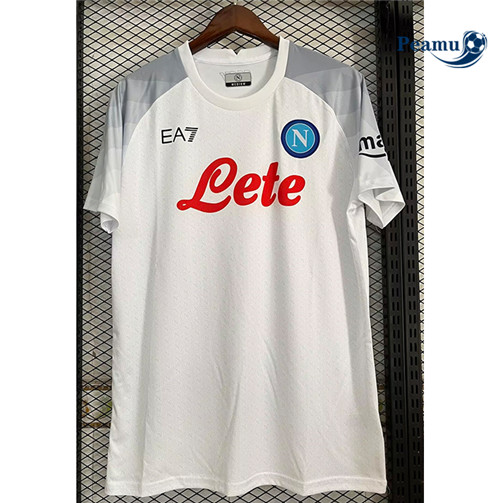 peamu Maglia Calcio SSC Napoli Bianco 2023-2024 PA2394