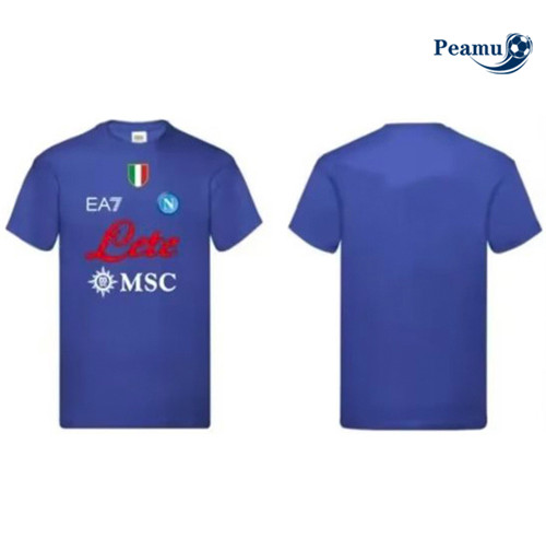 peamu Maglia Calcio SSC Napoli Formazione Blu 2023-2024 PA2395