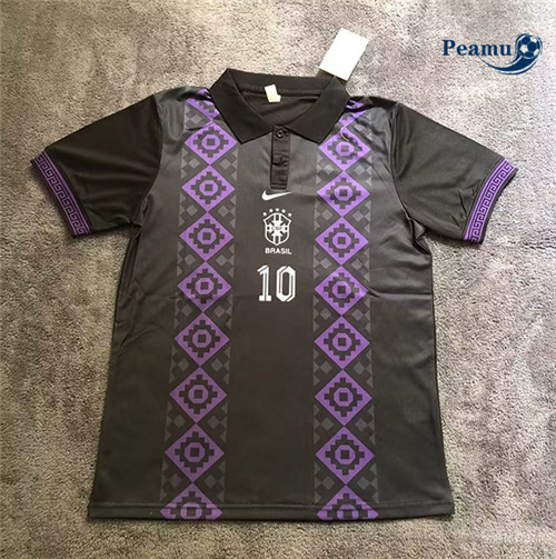 peamu Maglia Calcio Brasile Nero 2023-2024 PA2409