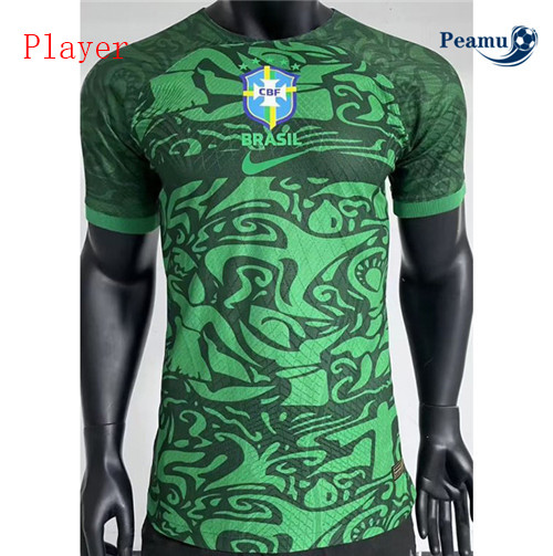 peamu Maglia Calcio Player Brasile Verde 2023-2024 PA2410