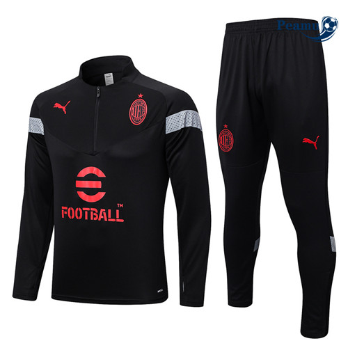 peamu Maglia Calcio Tuta Calcio AC Milan Nero 2022-2023 PA2811