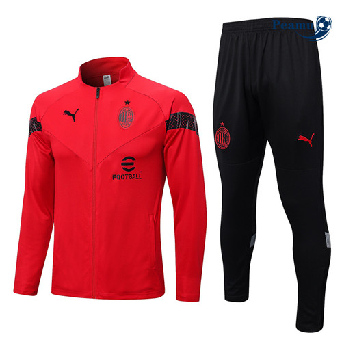 peamu Maglia Calcio Tuta Calcio - Giacca AC Milan Rosso 2022-2023 PA2813