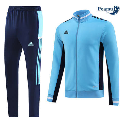 peamu Maglia Calcio Tuta Calcio - Giacca Adidas Blu 2023-2024 PA2605