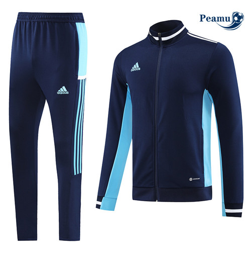 peamu Maglia Calcio Tuta Calcio - Giacca Adidas Blu 2023-2024 PA2606